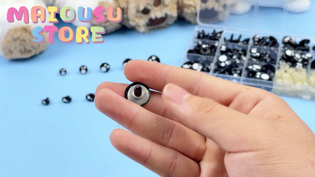 TOAOB 150 Ojos De Seguridad Para Amigurumi - 5 Mm, Negro, Con Arandelas, Para Muñecas, Tejido, Manualidades