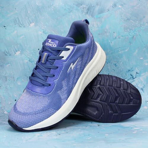 Image of ATHCO Mens Crysta Memory Foam Comfort Shoes|Running|Walking|Training|Gym|Jogging|Sneaker|Athletic|Laceup|Flexible|Lightweight|Dailyuse|Sports|Casual|ExtraSoft|Fitness