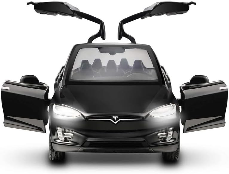 BuylineDiecast Metal Tesla X-Black Kids Toy Car - Durable Push & Go Vehicle for Unisex - Perfect for Imaginative Play & Fun 6-15 Year Multicolour