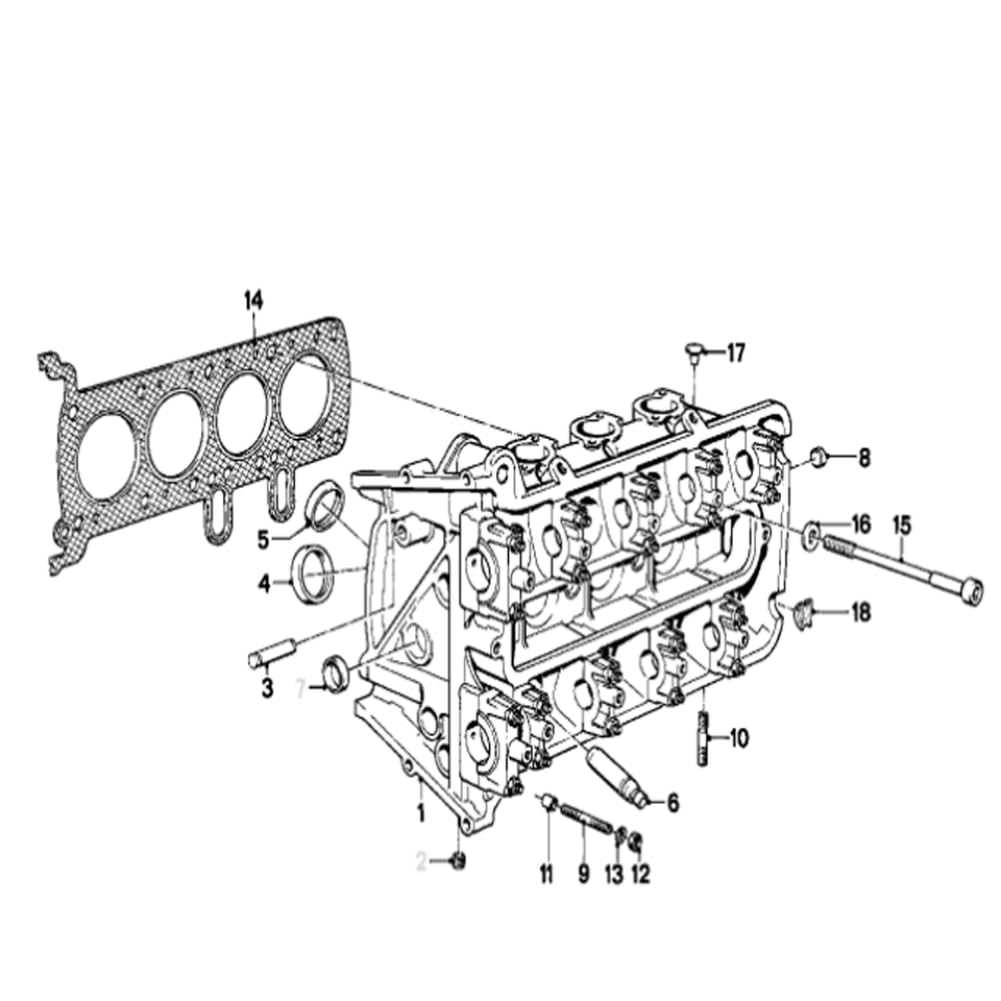 Guarnizione testata moto compatibile con K100 K589 82-90 K100LT K100RT 86-91 K100RS 83-89