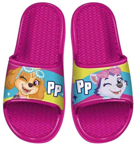 Patrulla Canina Zuecos para Niñas Skye Niños Sandalias Pantuflas Pantuflas Zapatillas de Jardín Zapatos de Playa Antideslizante Talla 24-31, rosa oscuro, 24 EU