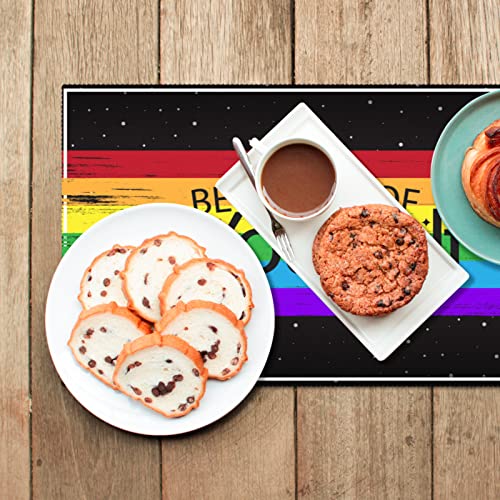 Set de table antidérapant et résistant à la chaleur arc-en-ciel x6 - 7