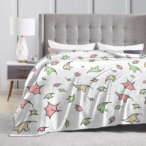 KRISIN Heartstopper Leaf Repeat Blanket, Soft Warm Flannel Throw Blanket, Plush Blanket For Bed, Living Room, Picnic, Home Travel Sofa,P1,150x200cm - Cosy Home Interiors KRISIN Heartstopper Leaf Repeat Blanket, Soft Warm Flannel Throw Blanket, Plush Blanket For Bed, Living Room, Picnic, Home Travel Sofa,P1,150x200cm - Image 3