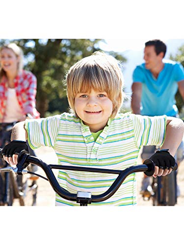 Image of Boao 3 Pairs Kids Half Finger Bike Gloves