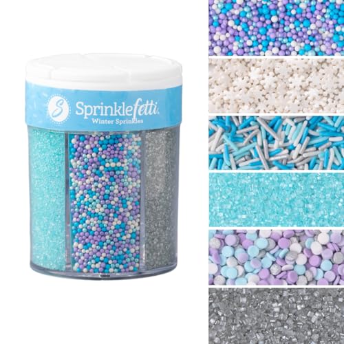 Sweets Indeed Winter Snowflake Sprinkles 6.75 Oz