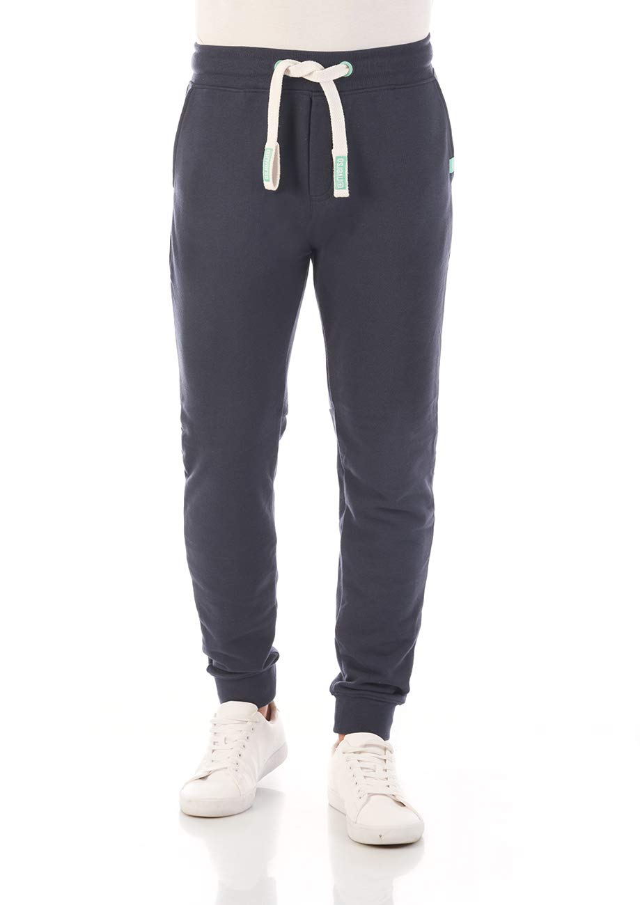 riverso Pantalon de survêtement RIVTim pour Homme - Pantalon de Jogging - Pantalon de Sport - Pantalon de Loisirs - Uni - Coton - Noir, Gris, Rouge, Marron, Vert, Bleu, S, M, L, XL, XXL