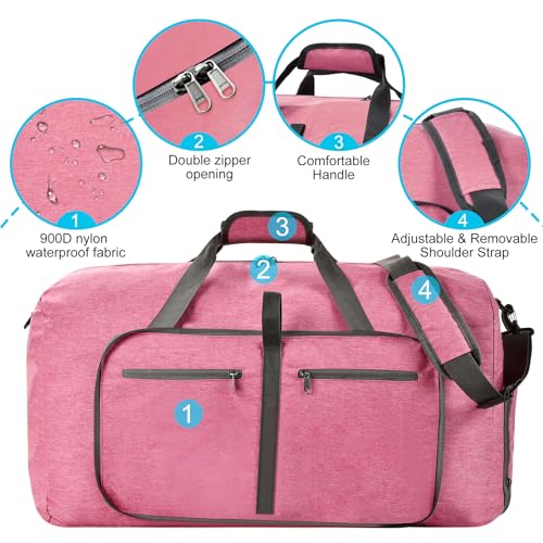 Image of Felipe Varela Foldable Duffle Bag for Travel Weekend Overnight Gym Camping