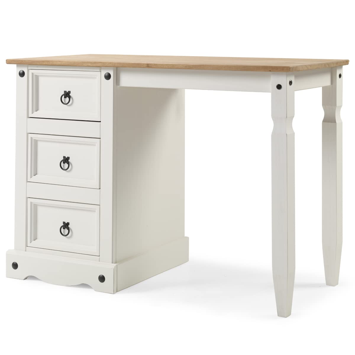 Wood Dressing Table Vanity Makeup Corona Snow | Furniture Dash