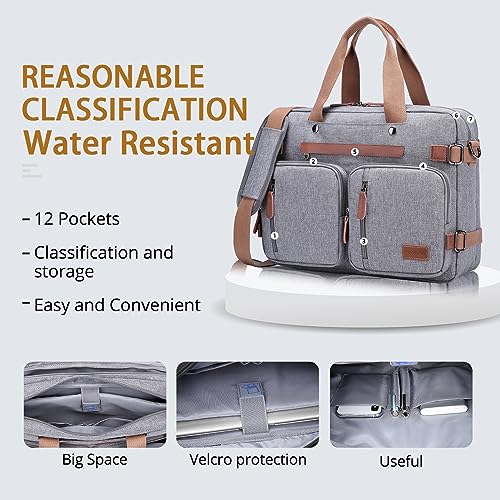 Image of Molnia 3 in 1 Laptop Backpack,17.3 inch Computer Bags for Men, Briefcases For Men, For Travel Bussiness School Men Women
