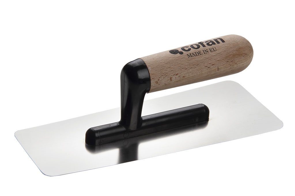 Cofan Venetian Trowel | Made of Stainless Steel | Extra-Flexible | Measure 240 x 100 x 0.3 mm