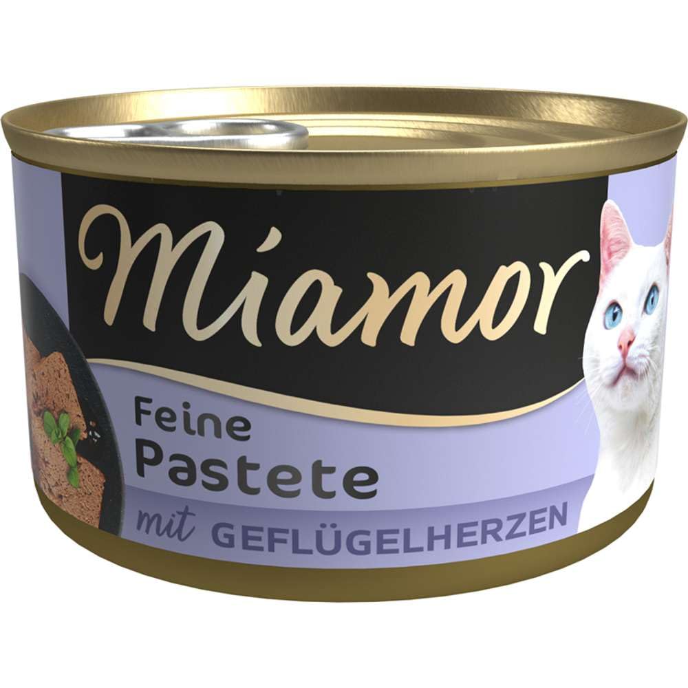 Miamor Pastete Geflügelherzen 12 x 85g