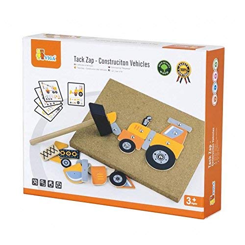 VIGAToys Tack Zap Construction Vehicles Set, Multicolor