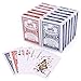 LotFancy Playing Cards, Poker Size Standard Index, 12 Decks of Cards (6 Blue and 6 Red), for Blackjack, Euchre, Canasta, Pinochle Card Game, Casino Grade