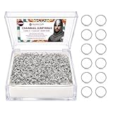 Mandala Crafts Chainmail Aluminum Jump Rings in Bulk for Chain Mail Coif, Costume, Viking Maille Armor, Jewelry Making (13 Gauge 15mm, Silver Tone)
