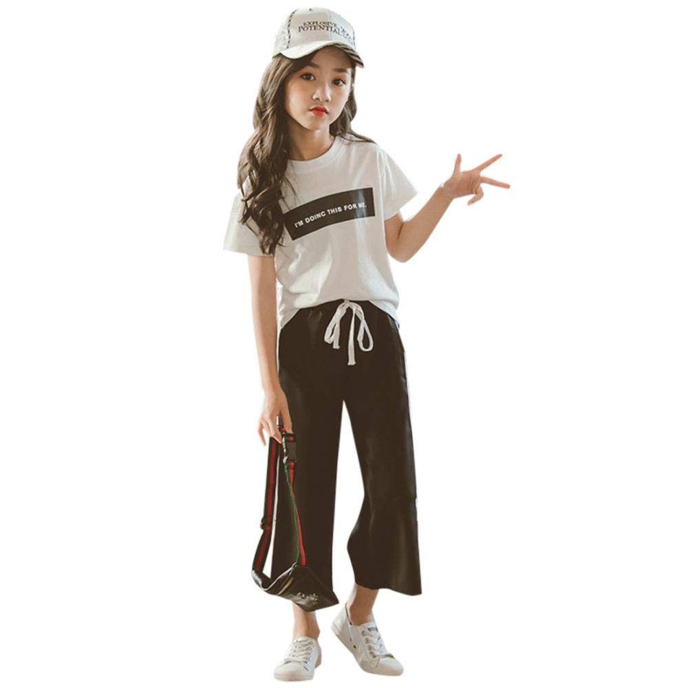 Amazon.co.jp: 子供服 女の子 韓国風 可愛い 洋服 二点セット 上下