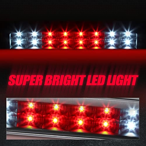 Image of Auto Dynasty LED Third Brake Light for 93-11 Ford Ranger F-250 Super Duty | Dual Row 3rd Brake Light for 93-11 Ranger F-250 F-350 F-450 F-550 Super Duty, High Mount Stop Light Cargo Lamp, Black Housing