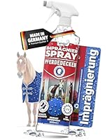 Qindoo Imprägnierspray für Pferdedecken, Wasser & Schmutz abweisender Schutz für Decken vom Pferd, Atmungsaktiv & Rückstandsfrei, PFC frei, Made in Germany, 500 ml