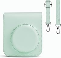 Vista 9 de Rieibi - Estuche para cámara compatible con Fuji Instax Mini 12 - Funda de transporte para cámara instantánea Fujifilm Instax Mini 12 - Funda mini