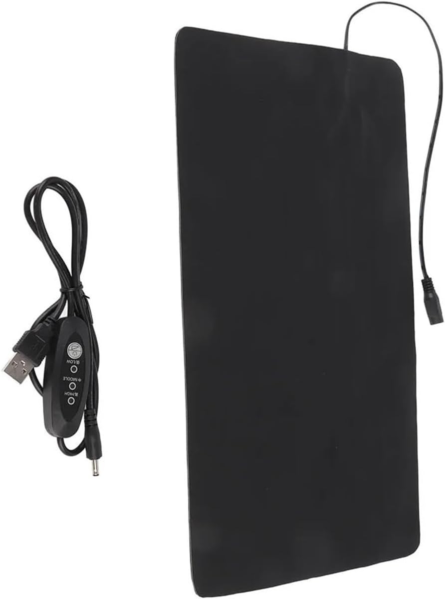 Heat Mat for Plants Seedling Heat Mat 3 Gear Temperature Adjustment PU Leather Hydroponic Plant Heating Pad for Indoor Gardening Heated Propagator(33x18cm)