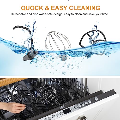 NEWSETS-74-QT-Stand-Mixer-Household-Stand-Mixer-600W-Electric-Mixers-with-Stainless-Bowl-Hook-Whisk-Beater-and-Splash-Guard-Fast-6-Speed-Tilt-Head-Food-Mixers-for-Baking-Cakes-Pastry-Easily