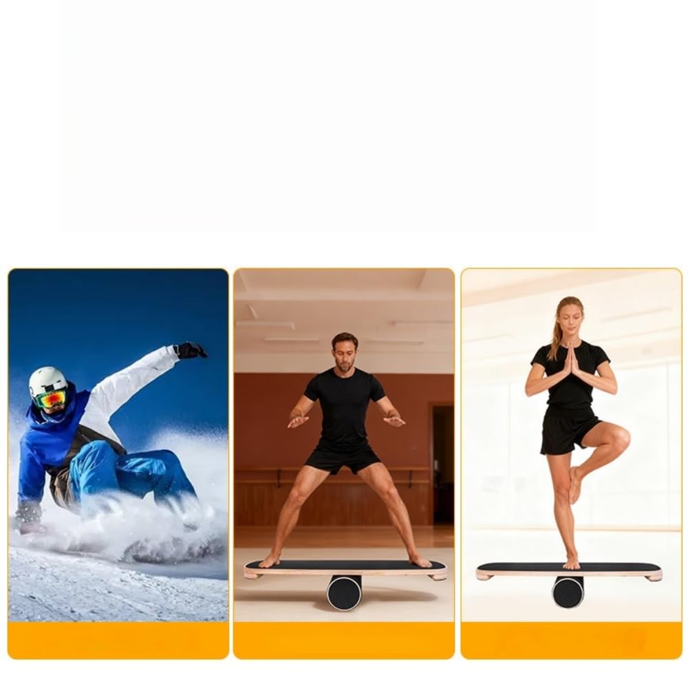 Amazon | TBQZ木製バランスボード ローラータイプ 体幹トレーニング