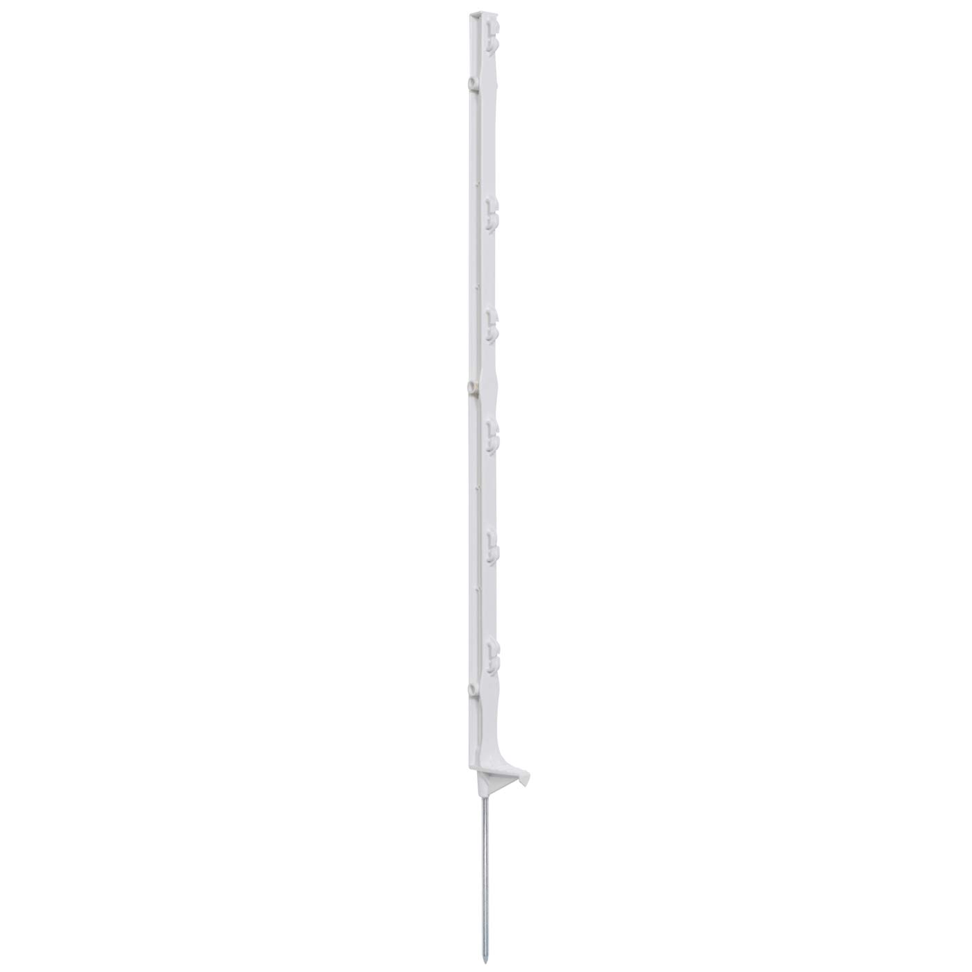 VOSS.farming 60 pz. Pali in plastica Eco, per recinzioni elettriche, Lunghezza 86 cm, con 6 Occhielli, Colore Bianco