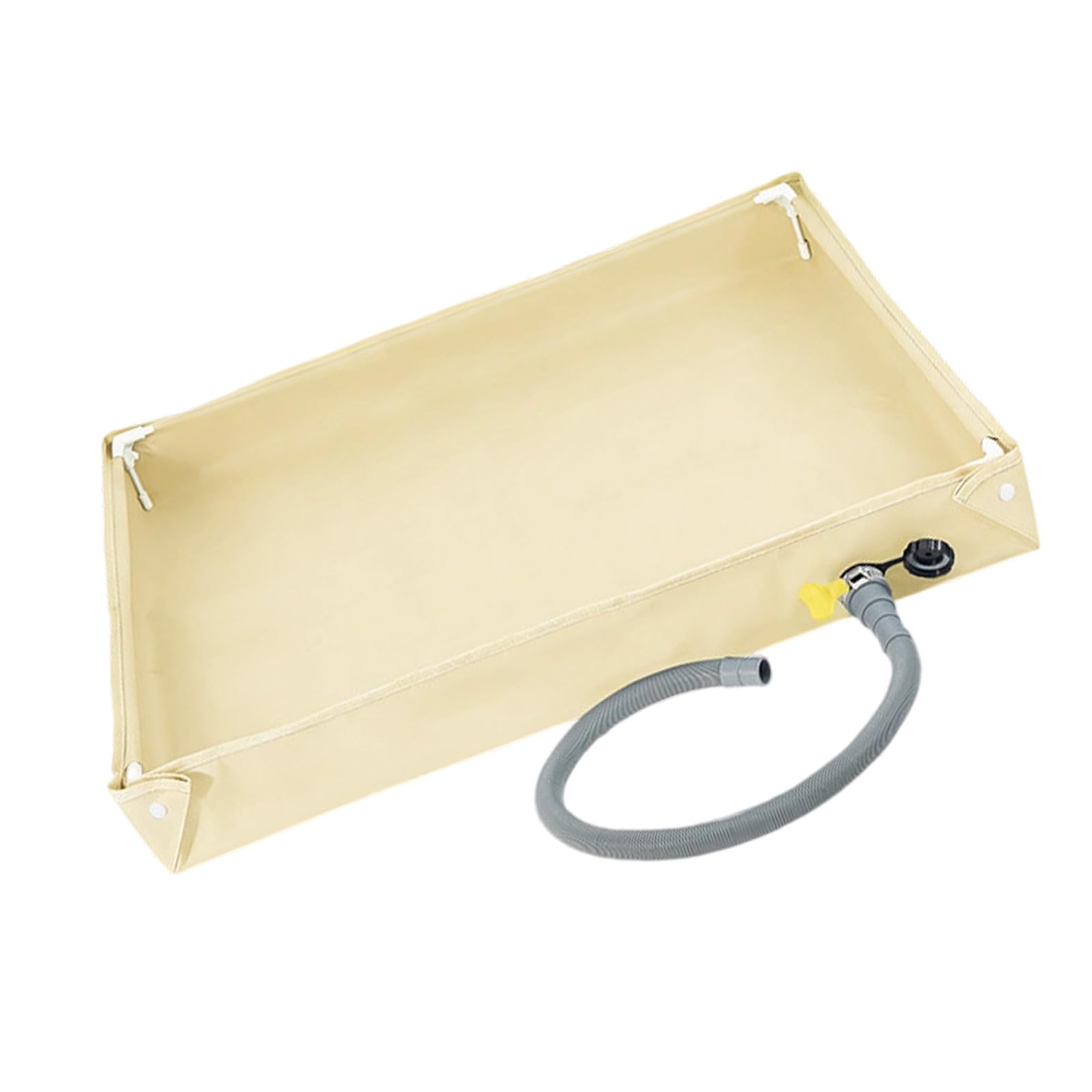 Bandeja de agua plegable de PVC Oxford con manguera de drenaje de 80 x 80 cm