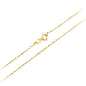 LA BLINGZ 14K Yellow Gold Hammer and Sickle Pendant Necklace