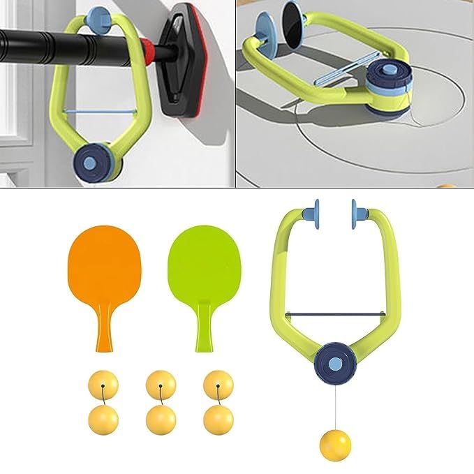 Countrylink® Hanging Table Tennis Self Training Indoor Gaming 2 Racket & 3 Practice Ball Ping Pong Portable (B0CSWHW52T) Amazon Price History, Amazon Price Tracker