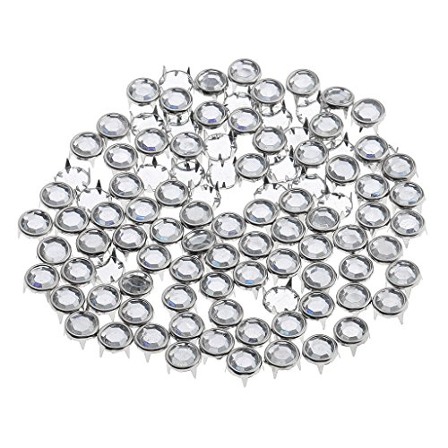 Preisvergleich Produktbild Sharplace 100 Stück Rund Nieten Ziernieten Schmucknieten Hohlnieten DIY 8,5mm