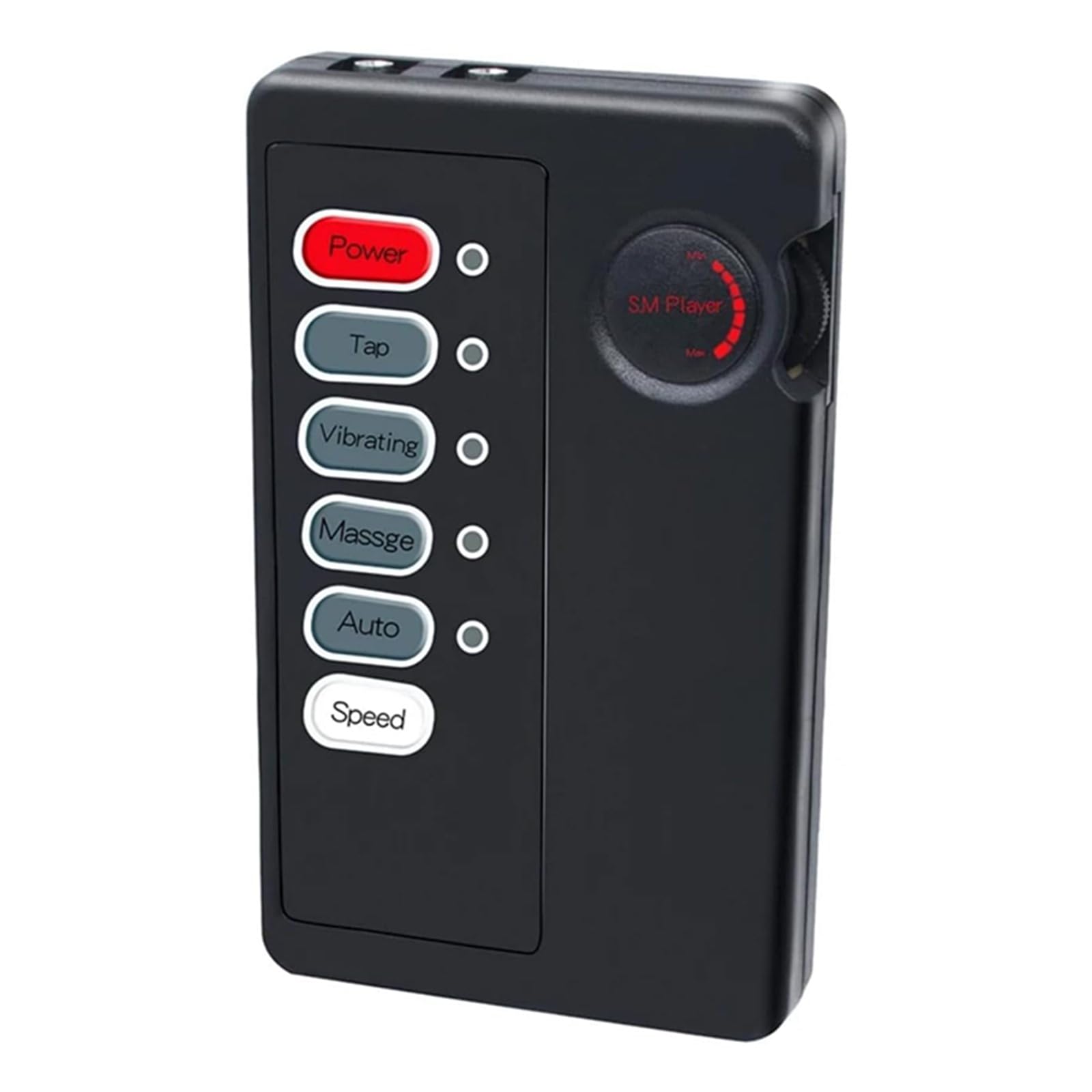 Unité de Contrôle d’électrostimulation Double Sortie 2,5 mm SM Jouet Sexuel | Boîtier de Commande pour Électrostimulation Connecter Simultanément Deux Accessoires Compatible avec la Plupart Réglable