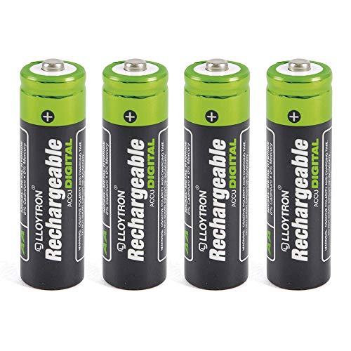 Lloytronu00a0u0096u00a0Paquete de 4u00a0AA 1300u00a0mAh NiMH Recargable (Pack de 4)