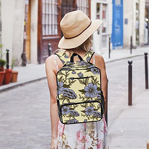 Sac à dos ordinateur portable antichoc et imperméable avec imprimé floral - 7