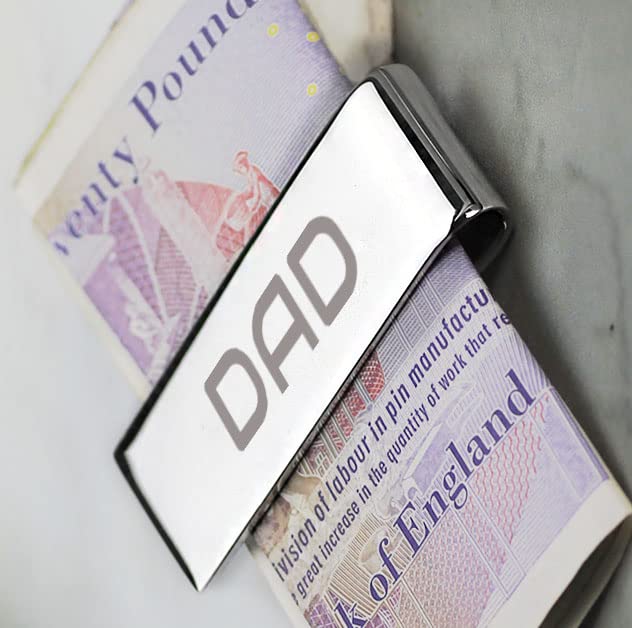 Ashton and Finch Dad Money Clip Gifts for Father, Silver, One Size, Money Clip3
