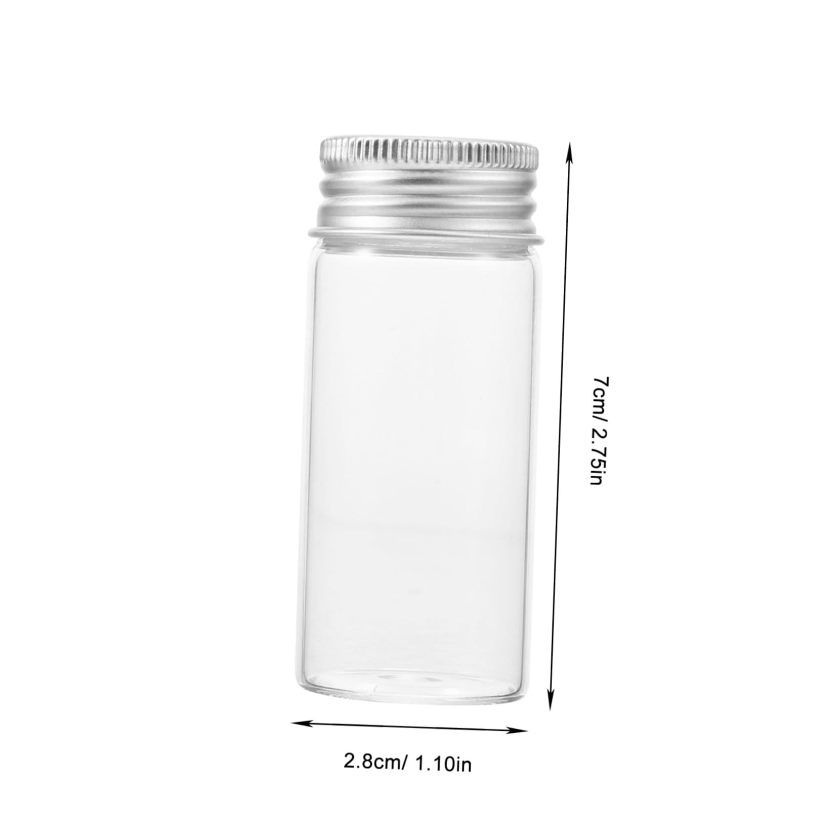 MAGICLULU 24 Stück Reagenzgläser aus Glas 30 Ml mit Schraubkappen und Abdichtung für Wissenschaftliche Experimente und Aufbewahrung