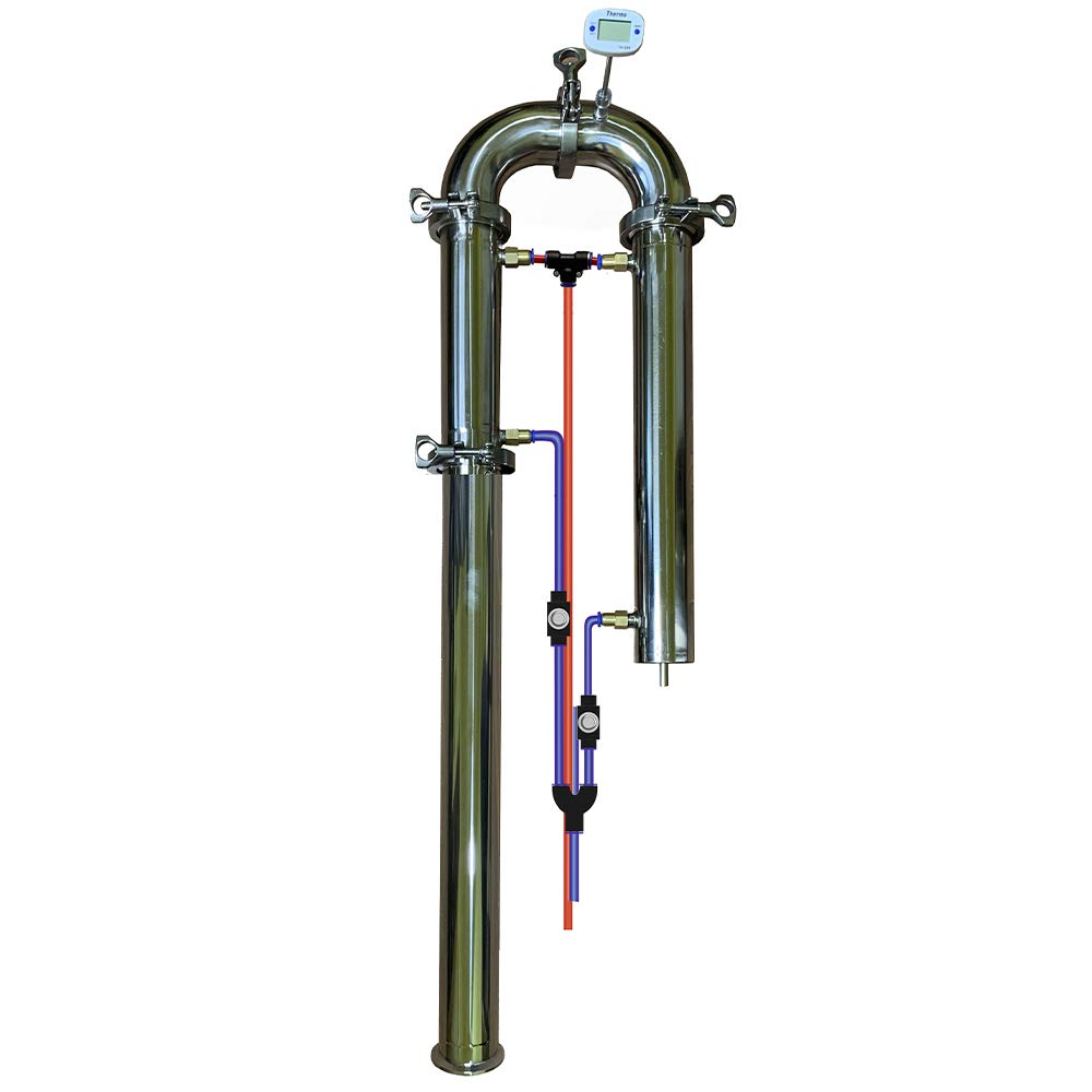 Moonshine Still – Destilador de reflujo a columna – Kit de destilador eléctrico Premium 33 l