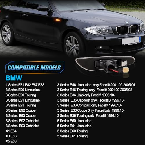 Intermitentes LED BMW E87 E46 E90 E60 X3 luces laterales pilotos Canbus SMD 2 unidades 2