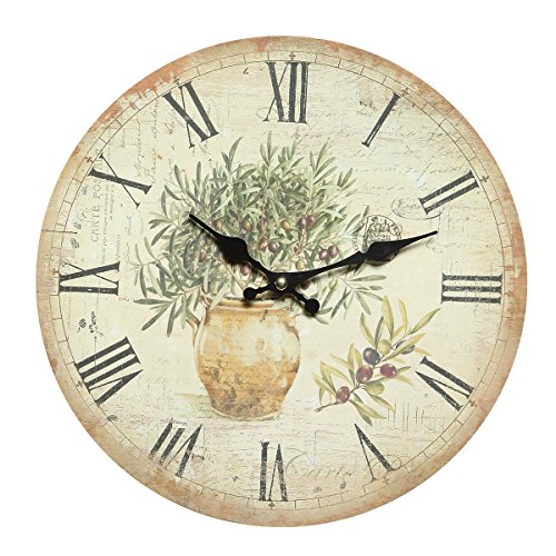 Ambiente Haus 84614 Olives Horloge Murale 28 cm Cover