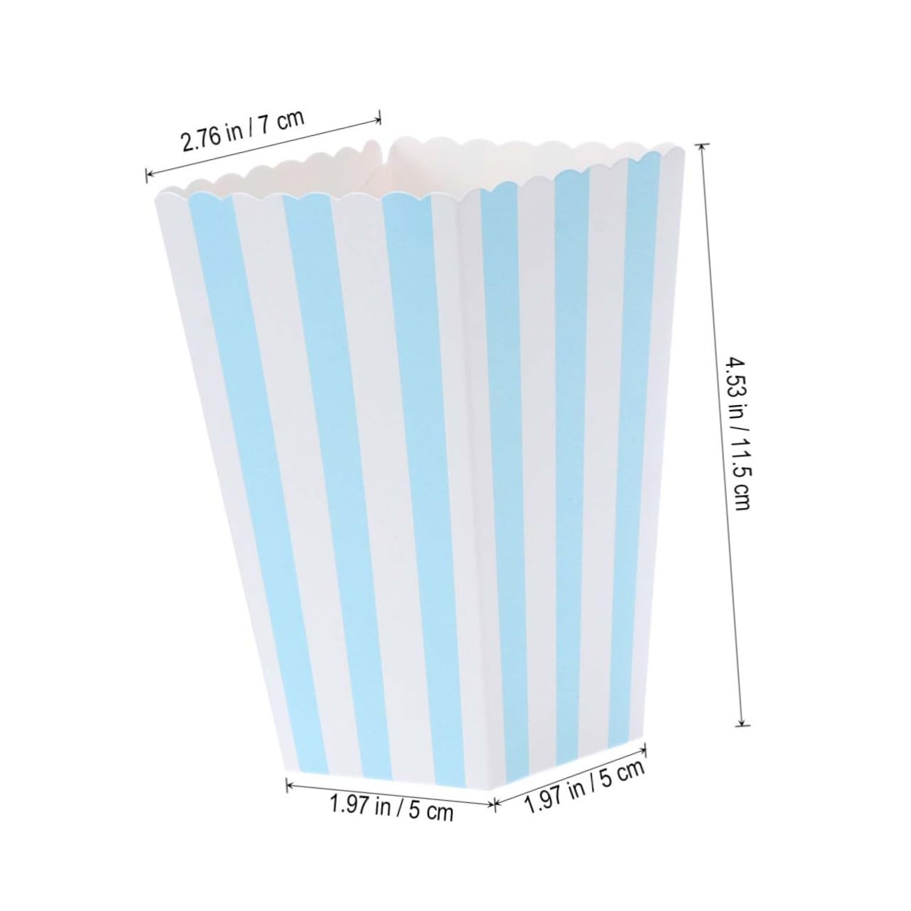 CIYODO Blue Popcorn Boxes Chicken Carton Theme 30/ Supplies Decorative Snack Containers for Boys and Girls Decorative