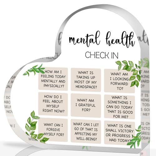 Psychotherapy Office Art Decor, School Therapist Painting Acrylic Heart Gift Psychologist Office...