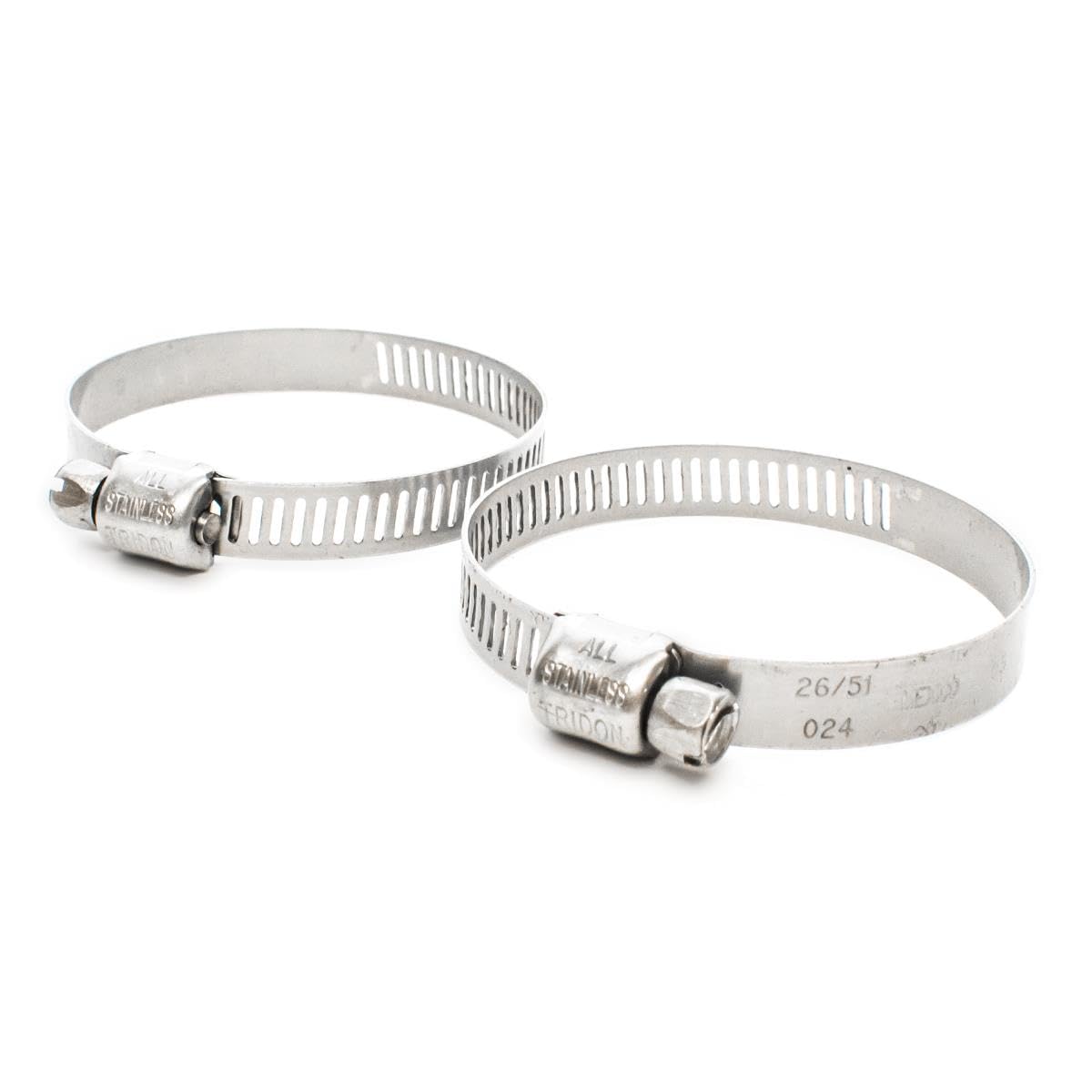 Pisces 35-51mm Stainless Steel Clips Hardware Tubing Clamps for 40mm Pond Hose - 2 Pack