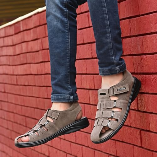 Image of Centrino Sandal for Men | Grip Insole for Stability | Modern Look with Straps | Comfortable Casual look sandal for Men's (9267)