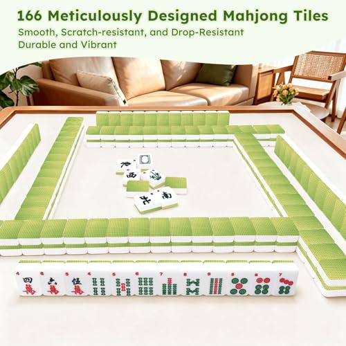 American Mahjong Set con 166 Fichas Acrílicas y Accesorios miniatura 7
