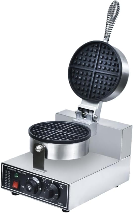 - Waffle Maker, Commercial Double Sided Waffle Baker, 1200 Watt Egg Bubble Puff Iron, 2 Pans with 180° Rotatable 180° Stainless Steel Bakers with Nonstick Teflon Coating, Home and Commercial Pastry