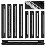 YAXIAO 9 Piezas Protectores Umbral Puerta Pegatinas Protector De Umbral Fibra Carbono Fibra de Carbono para Mayoría De Los Coches Berlinas SUV Antirayaduras con Resistencia al Desgaste (Negro)