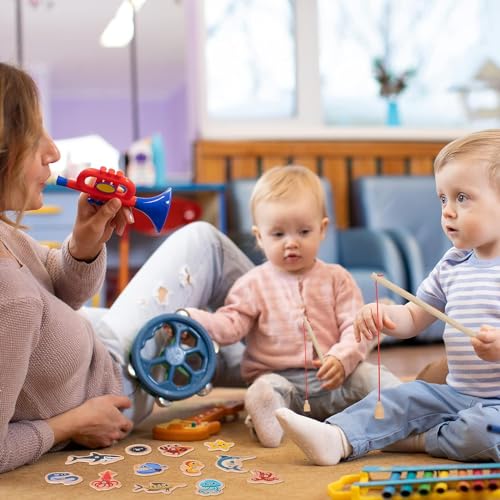 Image of 21Pcs Magnetic Fishing Game Wooden Montessori Counting Fishing Toys For Kids 3 4 5 Years Old Preschool Learning Toys Gifts For Toddlers Girls Boys (Fishing Tin)