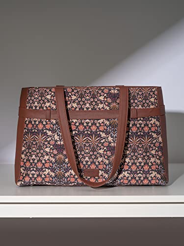 Image of ZOUK Urban Escape Bag | Stylish Vegan with Laptop Compartment, Trolley Sleeve & Anti-Theft Pocket |