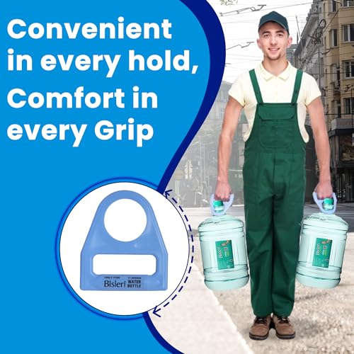 Image of Blue Rain water Can Holder | Handle for bisleri 20 Litre Water Bottle| Water Bottle Handle Grip | Water Can Handle | Water Can Lifting Handle | Portable Water Bottle Handle | Plastic (Blue)
