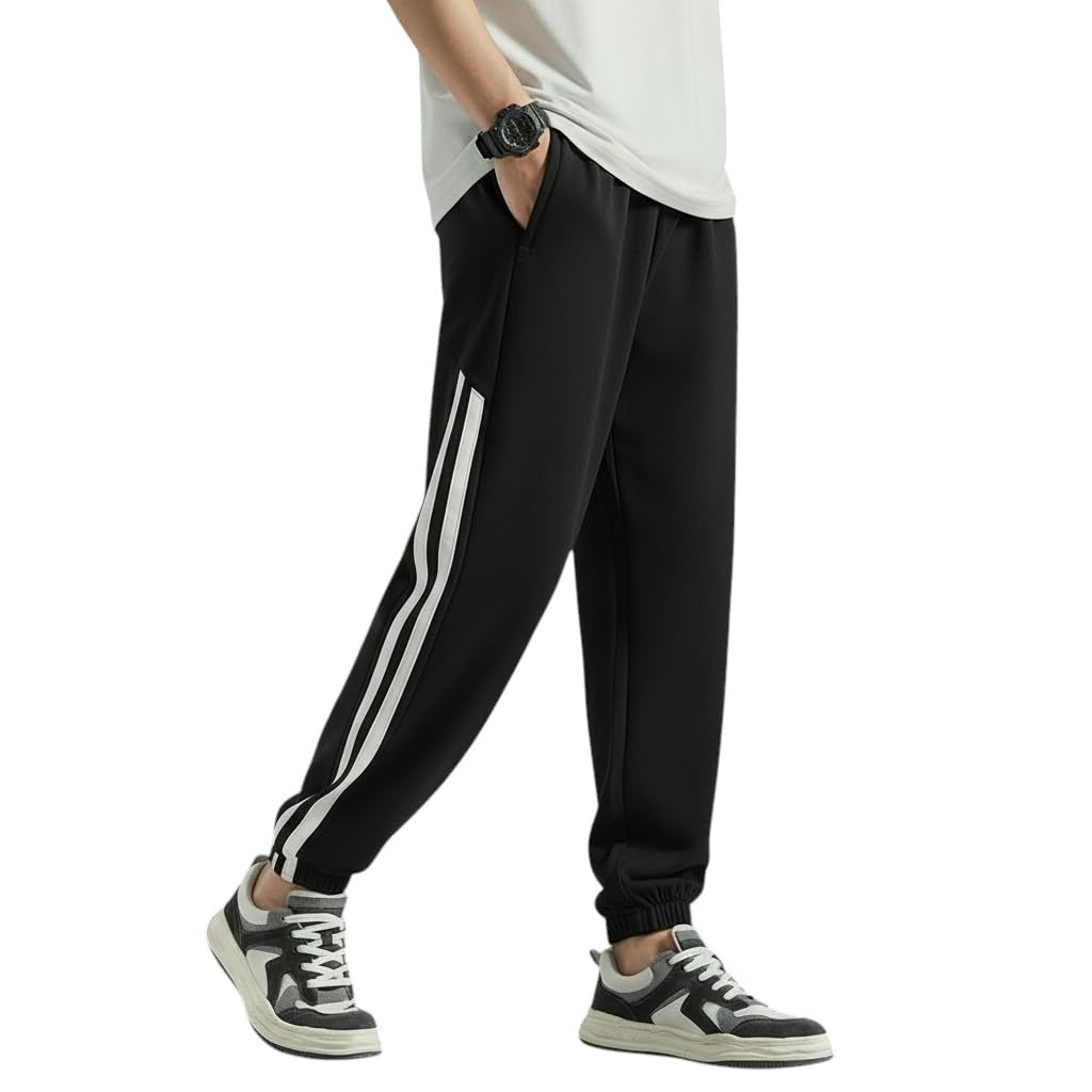 Straight Wide fit Long Length Cinched Bottom Jogger for Men/Trending Multi Pocket Style, Relaxed Casual Pants for Men-image-41