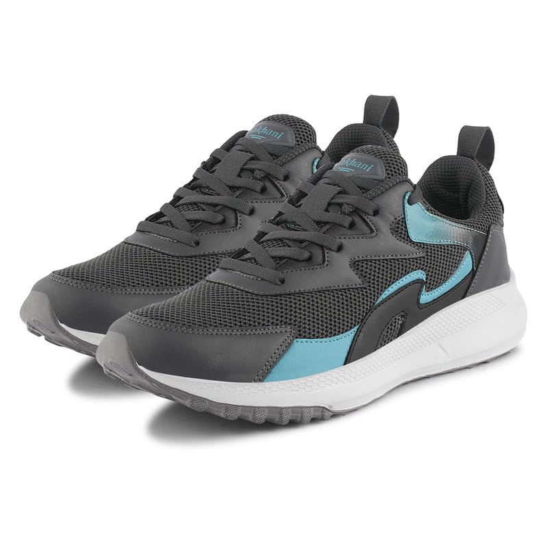 Image of Lakhani aashirwad Men's Sports Shoes | Lightweight Breathable Running Shoes for Men | Flynet Upper, Phylon Sole | Flexible, Comfortable Lace-Up Athletic Shoes
